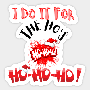 CHRISTMAS HO'S Sticker